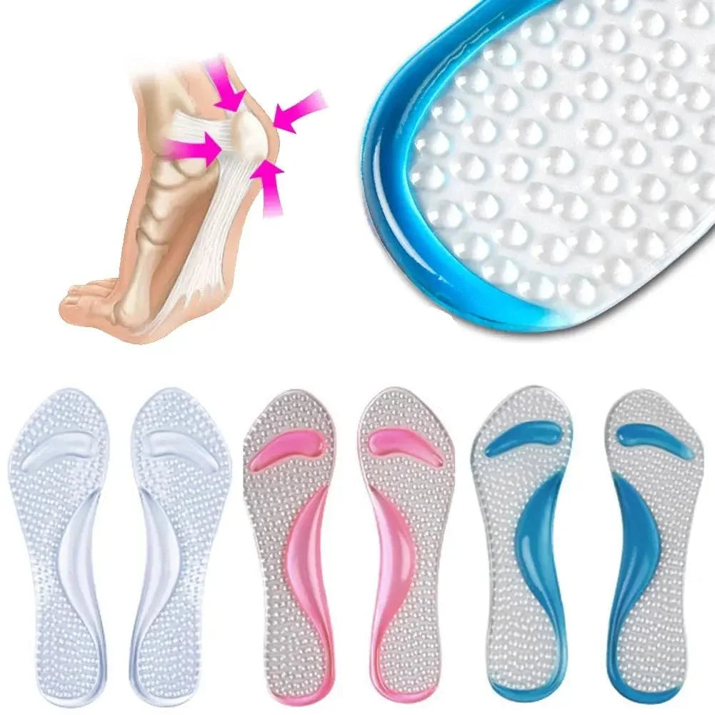 Plantillas Transparentes de Masaje Nitouy Gel Pads Arch Metatarsal Support