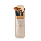 Set de Brochas de Maquillaje de Madera con Funda de Transporte Miset InnovaGoods 5 Unidades
