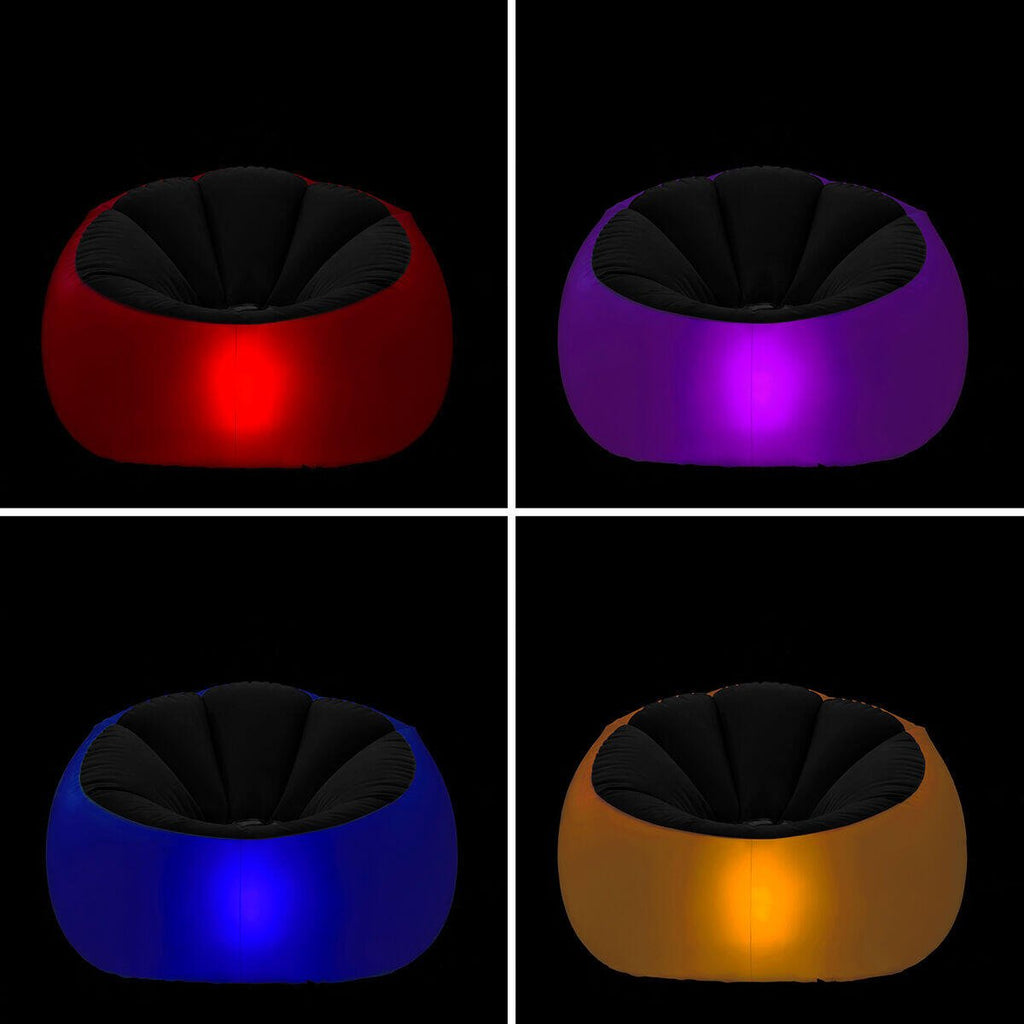 Sillón Hinchable LED Multicolor + Mando | InnovaGoods