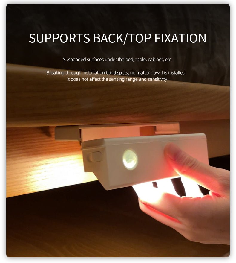 Smart magnetic wall light with motion sensor