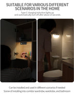 Smart magnetic wall light with motion sensor