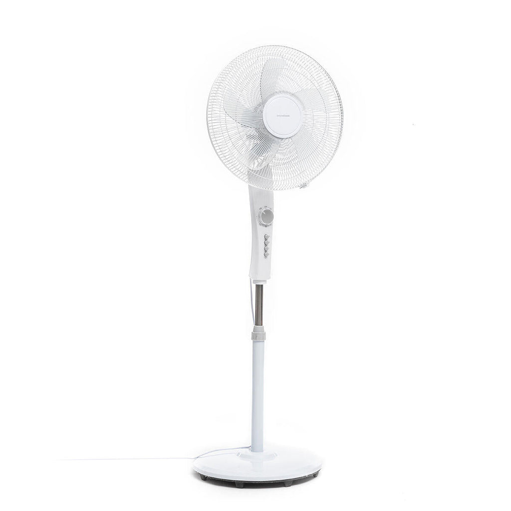 Ventilador de Pie Silencioso 45W con Temporizador Freshinn Blanco