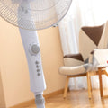 Ventilador de Pie Silencioso 45W con Temporizador Freshinn Blanco