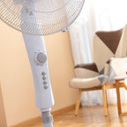 Ventilador de Pie Silencioso 45W con Temporizador Freshinn Blanco